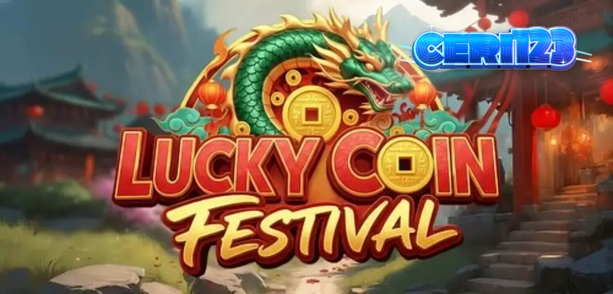 Lucky Coin Festival slot interface with golden coins and lanterns